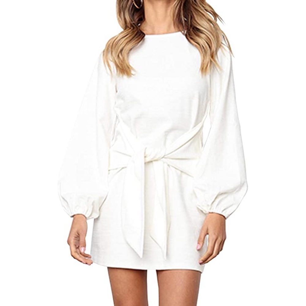 White long sleeve dress